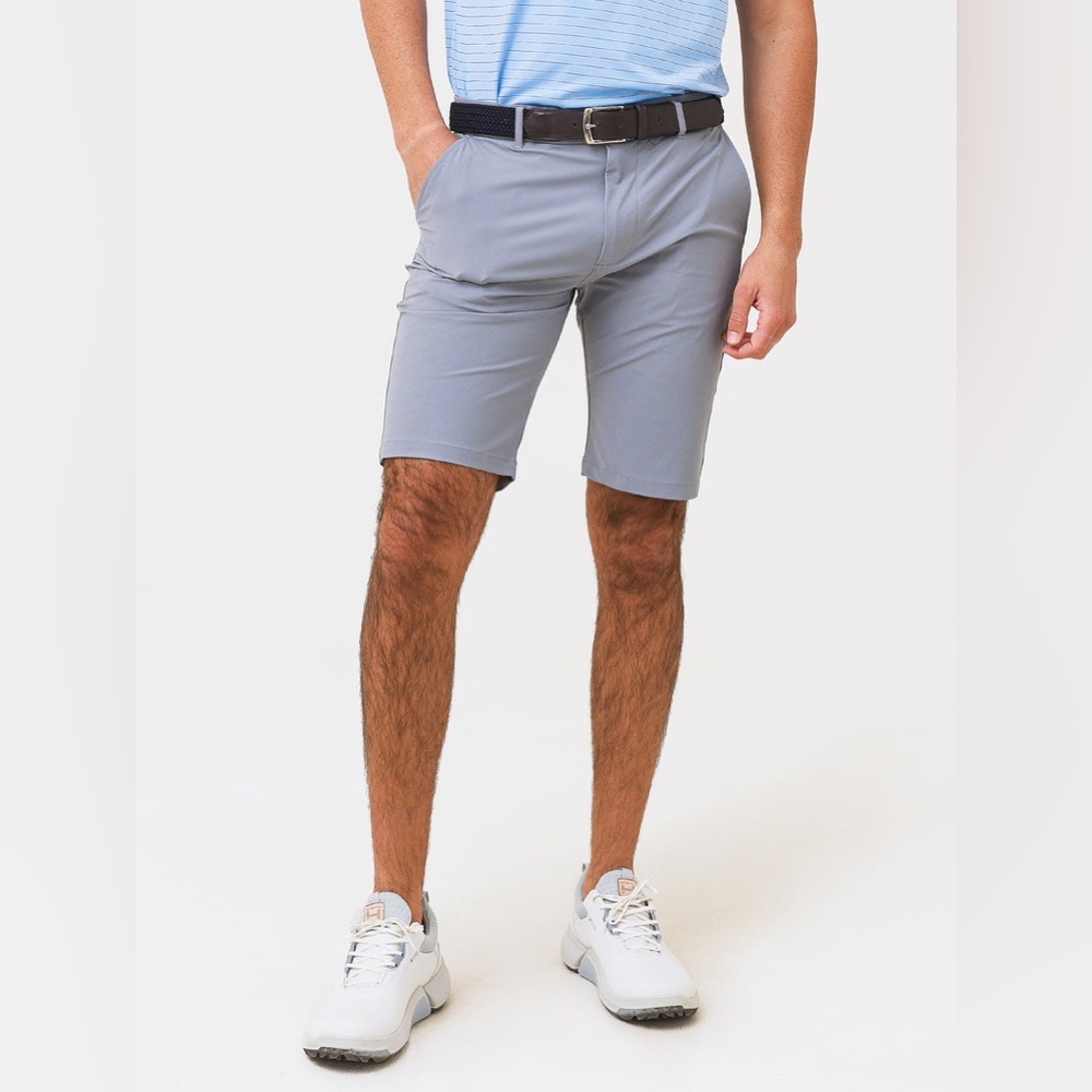 Greyson Men's Light Gray Athletic Golf Shorts